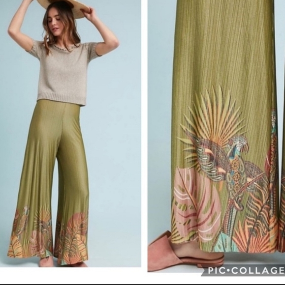 FARM Rio Pants - FARM Rio Guadeloupe Wide Leg Trousers